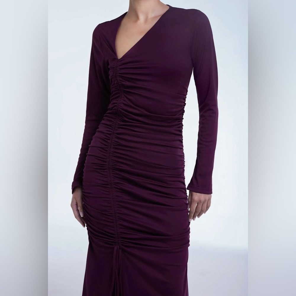 Rachel Parcell Ruched Purple Dress